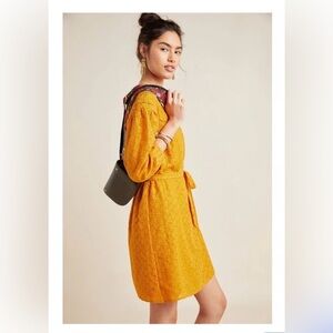 Anthropologie Daniel Rainn NWT Treva Embroidered Tunic Dress M Boho Cottagecore